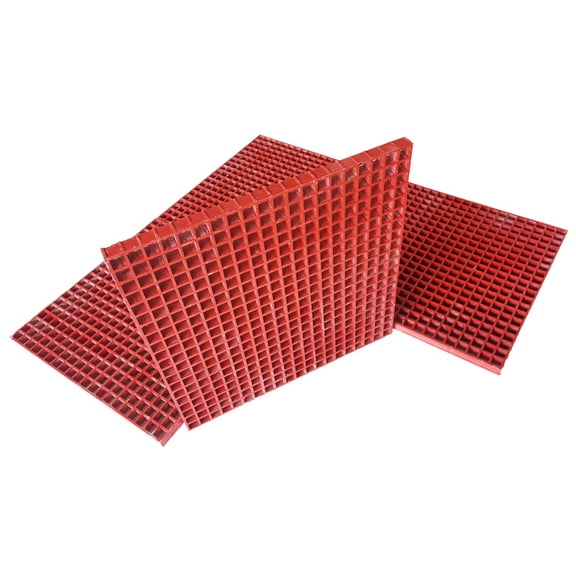 2.6FT*2.6FT 1.5" Fiberglass Grating Panel Thick Red Only One Piece