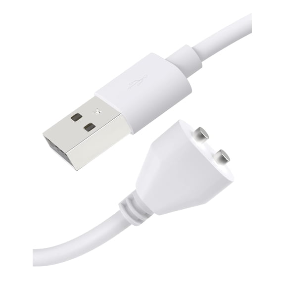 2.6Ft Magnetic USB DC Charger Cable Replacement Charging Cord for Massagers,Rechargeable Toys,Electric Toothbrushes,Watches,Dog Trainer,Facial Cleanser-(6mm/0.24in)