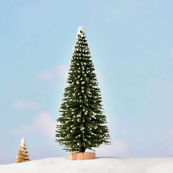 2.6Inch Small Christmas Tree Christmas Decorations Mini Christmas Trees,Artificial Christmas Tree Bottle Brush Trees with Wooden Base for Christmas Decor Christmas Party Home Table Craft