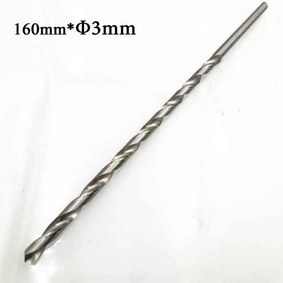 2-6Mm Diameter 160-300Mm Length for Hss Straight Shank Extra Long Drill Bit For Wood, Aluminum, Plastic 3Mm 160Mm