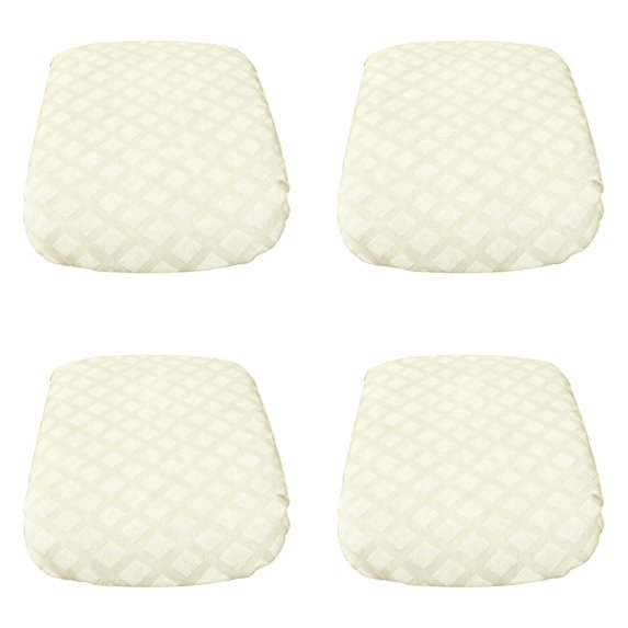 2-6PC Elastic Dining Chair Seat Covers Polyester Stretch Universal Anti Slipcovers, Washable Removable Stretch Chair Seat Covers for Home Kitchen Restaurant Wedding Dining Room Decor