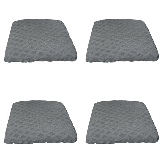 2-6PC Elastic Dining Chair Seat Covers Polyester Stretch Universal Anti Slipcovers, Washable Removable Stretch Chair Seat Covers for Home Kitchen Restaurant Wedding Dining Room Decor