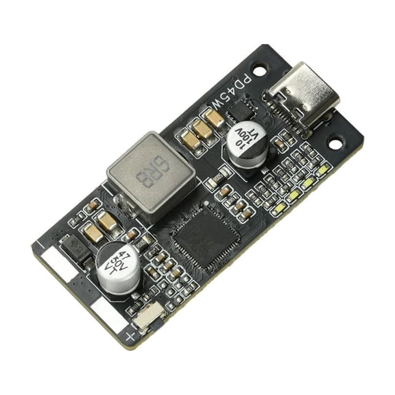 2-6S PD45W Battery Charging Discharge Module Type C with QC2.0 Fast Charging for Power Case Project Accessories