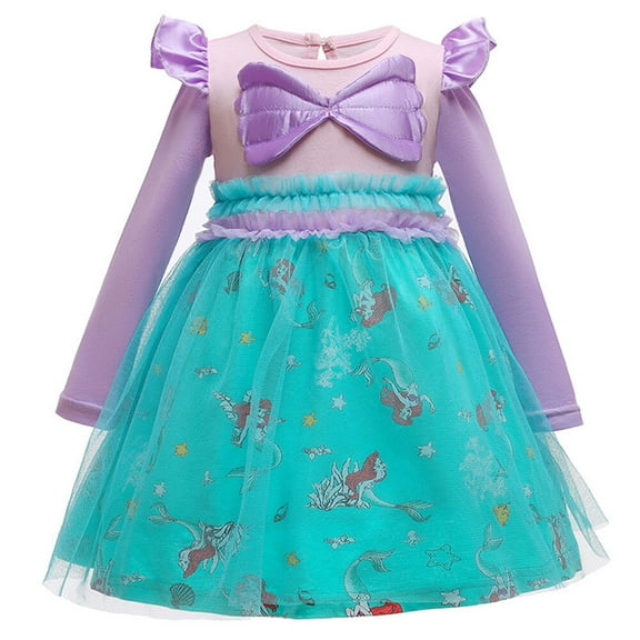 2-6T Baby Toddler Girls Cinderella/Ariel/Elsa Costume Dress Princess Dress up