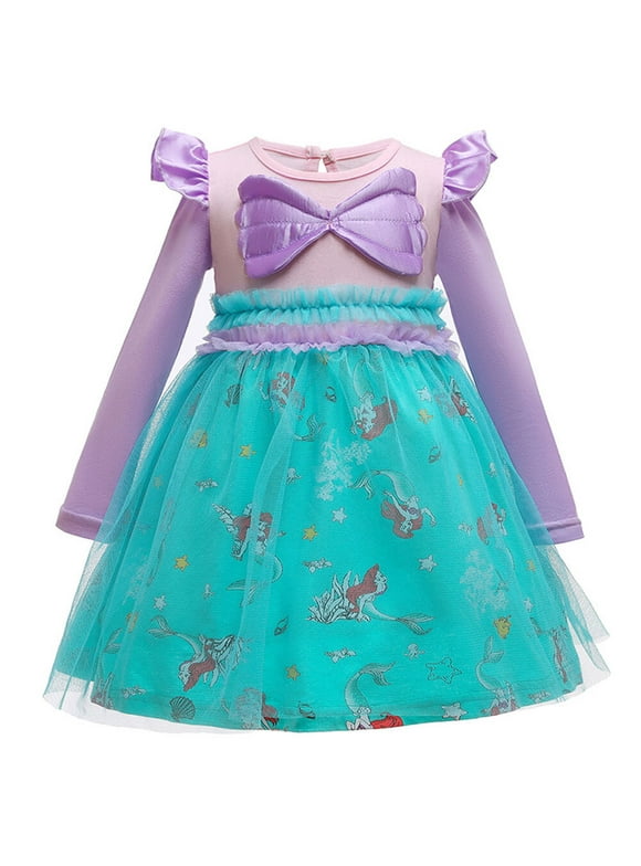 2-6T Baby Toddler Girls Cinderella/Ariel/Elsa Costume Dress Princess Dress up