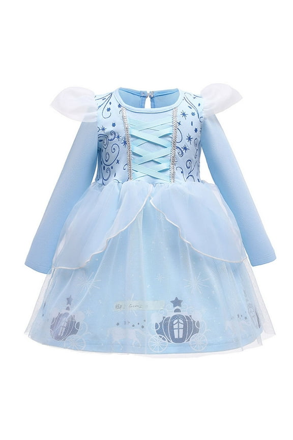 2-6T Baby Toddler Girls Cinderella/Ariel/Elsa Costume Dress Princess Dress up