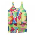 thumbnail image 1 of 2-6T Kids Rashguard One-piece Swimsuits Bathing Suit, Uccdo Little Boys Girls Cartoon Printed Buoyancy Float Suits 2-6 Years, 1 of 5