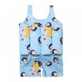 thumbnail image 1 of 2-6T Kids Rashguard One-piece Swimsuits Bathing Suit, Uccdo Little Boys Girls Cartoon Printed Buoyancy Float Suits 2-6 Years, 1 of 5