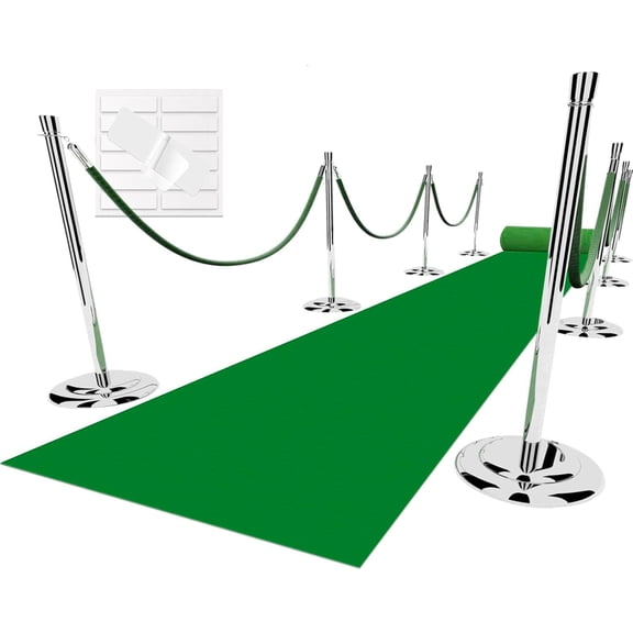 2.6X15 ft, 130 GSM Felt Non-Woven Fabric, Hollywood Red Carpet for Event, Aisle Runner for Wedding Ceremony, Movie Theme Party Decorations, Red Runway Rug for Prom