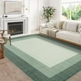 thumbnail image 1 of 2*6ft/3*5ft/5*7ft/8*10ft/9*12ft/10*13ft Rugs for Bedroom Living Room Machine Washable Rugs Bordered Rug Modern Solid Border Rug Non-Slip Stain Resistant Rug Neutral Accent Carpet for Dining Room, 1 of 8