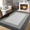thumbnail image 1 of 2*6ft/3*5ft/5*7ft/8*10ft/9*12ft/10*13ft Rugs for Bedroom Living Room Machine Washable Rugs Bordered Rug Modern Solid Border Rug Non-Slip Stain Resistant Rug Neutral Accent Carpet for Dining Room, 1 of 9