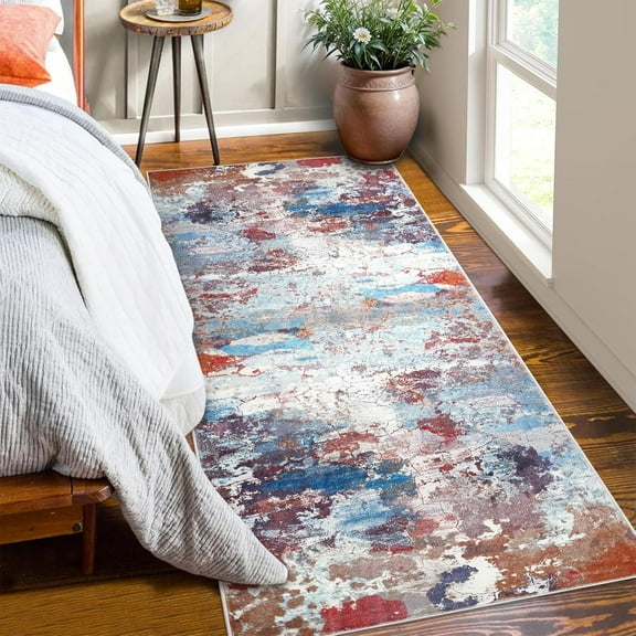 2*6ft/5*7ft/6*9ft/8*10ft/9*12ft/10*13ft Washable Area Rugs for Living Room Modern Abstract Large Soft Indoor Rug Neutral Modern Low Pile Carpet for Dining Room Apartment Bedroom