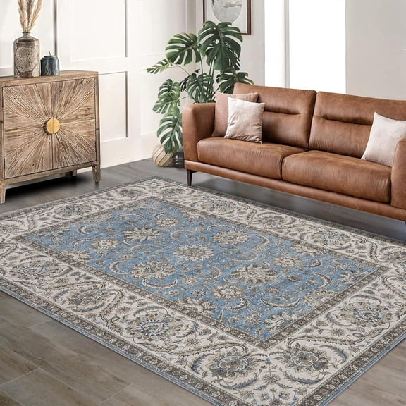 2*6ft/5*7ft/8*10ft/9*12ft/10*13ft Area Rugs Washable Rugs Low Piles Indoor Rugs, Non Slip Stain Resistant Soft Carpet for Living Room Bedroom, Foldable Pet Friendly Area Rug