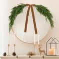 thumbnail image 1 of 2.6ft Christmas Mirror Garland Artificial Norfolk Pine Swag for Mirror with Velvet Bow Faux Greenery Garlands Christmas Wreath for Xmas Home Door Mailbox Indoor Fireplace Decoration, 1 of 8