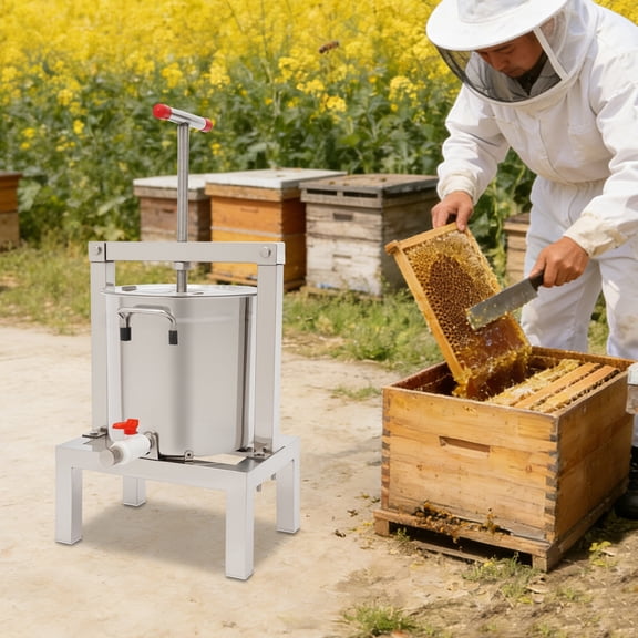 2.6gal Fruit Wine Cider Press Grapes Crusher Juice Maker Juicer Making