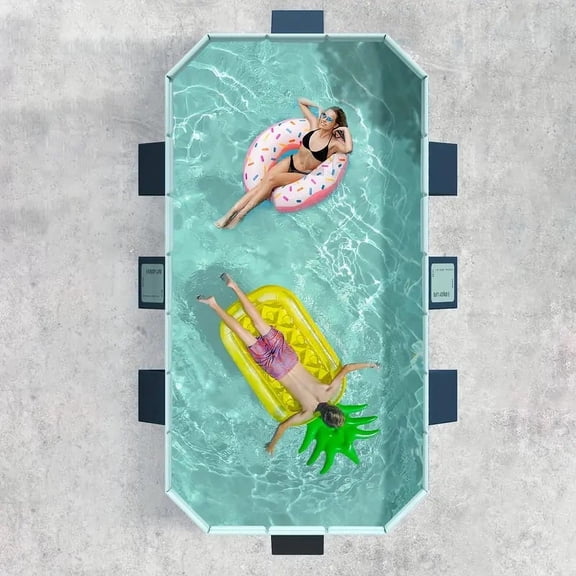 2.6m PVC Folding Pool (Not Inflatable) Bathes And Cools In Summer, Suitable For Outdoor Patio Beach Garden
