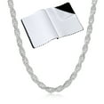 thumbnail image 1 of 2.6mm .925 Sterling Silver Diamond-Cut Twisted Rope Chain Necklace, 30 inches + Gift Box, 1 of 7