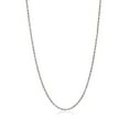 thumbnail image 1 of 2.6mm Diamond-Cut Rhodium Plated Silver Twisted Rope Chain Necklace, 22 inches, 1 of 7