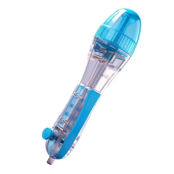 2.6mm Ergonomic Fuse Bead Dispenser Pen, Large-Capacity Transparent Bead Applicator for DIY Crafts & Classroom Activities