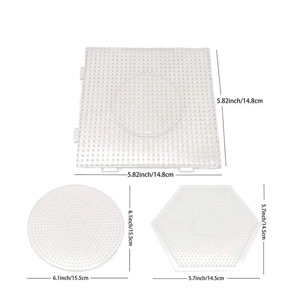 2.6mm Mini Hama Beads Pegboard Template Board Educational Making Material Board Perer/Fuse Beads