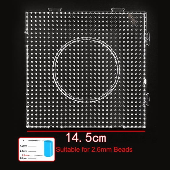 2.6mm Mini Hama Beads Pegboard Template Board Educational Making Material Board Perer/Fuse Beads