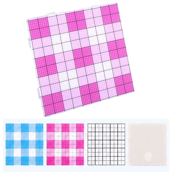 2.6mm Perler Beads Pegboard, Clear Plastic Fuse Beads Board, Compatible with All 2.6mm Mini Beads for DIY Crafts