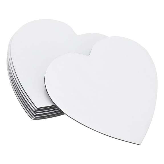 2.6x2.6 in Sublimation Magnet Blanks, 10pcs Sublimation Blanks Products Personalized Refrigerator Magnets, Heart