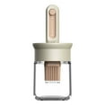 thumbnail image 1 of 2.6x6.2inch Oil Dispenser with Brush,Glass Olive Oil Dispenser Bottle with Telescoping Silicone Basting Brush and Locked Lid for Kitchen Cooking Vinegar Sauce BBQ Grill Frying(B), 1 of 6