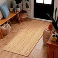 thumbnail image 1 of 2.6x8 Ft Natural Jute Area Rug, Hand-Woven, Reversible, Farmhouse Boho Style, Durable & Pet-Friendly Rug for Living Room, Dining Room, and Bedroom, 1 of 5