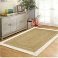 thumbnail image 1 of 2.6x8 Ft White & Natural Jute Area Rug, Hand-Woven, Farmhouse Boho Style, Durable & Pet-Friendly Rug for Living Room, Dining Room, and Bedroom, 1 of 5