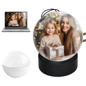 2.7" 3D Video Sphere Crystal Ball Digital Picture Frame, Custom Gift for Her/Him, Perfect for Mother's Day, Father's Day, Valentine's Day & Thanksgiving