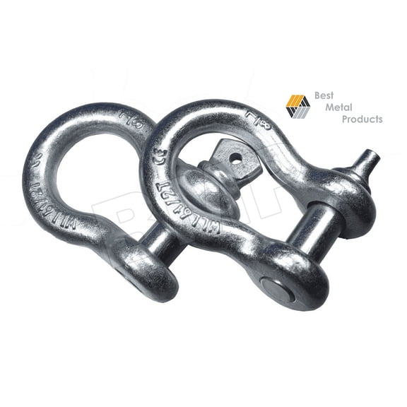 (2) 7/8 SCREW PIN ANCHOR SHACKLE CLEVIS 0900128