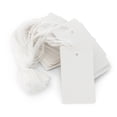 thumbnail image 1 of 2-7/8" White Card Stock Blank String Jewelry Price Tags, 1 of 1