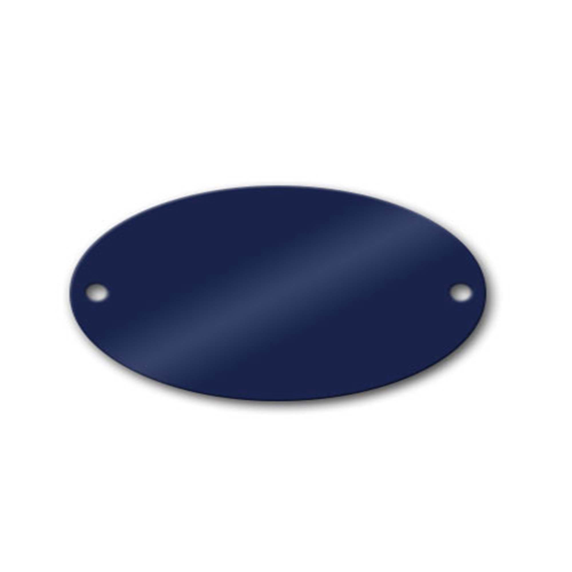 2-7/8 x 1-7/8 Blank Brass Oval Tags - Pack/25