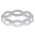 thumbnail image 1 of AFFY 2.7 Carat (Ctw) Round Shape White Natural Diamond Eternity Wedding Band Ring In 14k Solid White Gold Ring Size-7.5, 1 of 1
