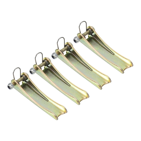 2.7 Inch Hook Safety Latch Kit, Metal Towing Hitch Replacement, Golden, 4 Pack