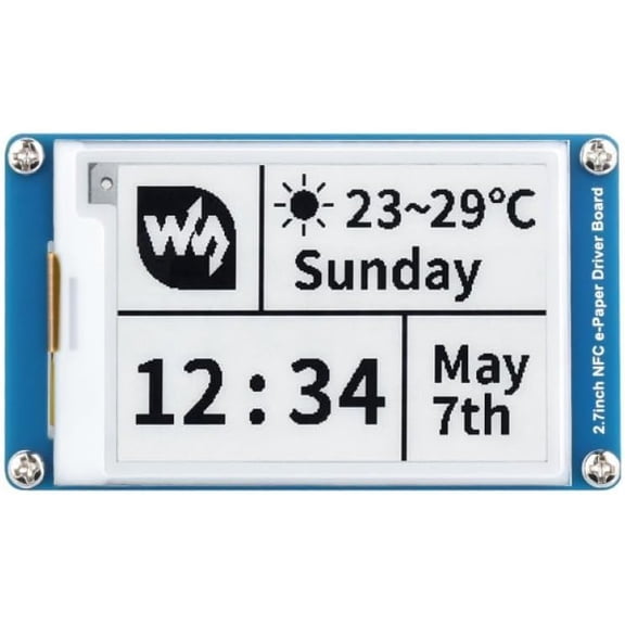 2.7 Inch Passive NFC Powered E Paper Display Module No BAT Required for IoT DIY Electronics Projects and Development Boards SKU-18136