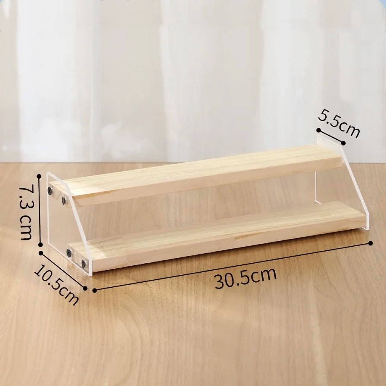 2-7 Layers Acrylic Storage Display Shelf Rack Figure Ladder Showcase ...
