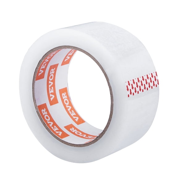2.7 Mil Clear Packing Tape, 6 Rolls 65 Yards, Heavy Duty Shipping Tape with Dispenser for Box Sealing