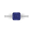 thumbnail image 1 of 2.7 ct Cushion Cut Simulated Tanzanite Solitaire with Accents Engagement Ring for Women in 18K White Gold, 1 of 5