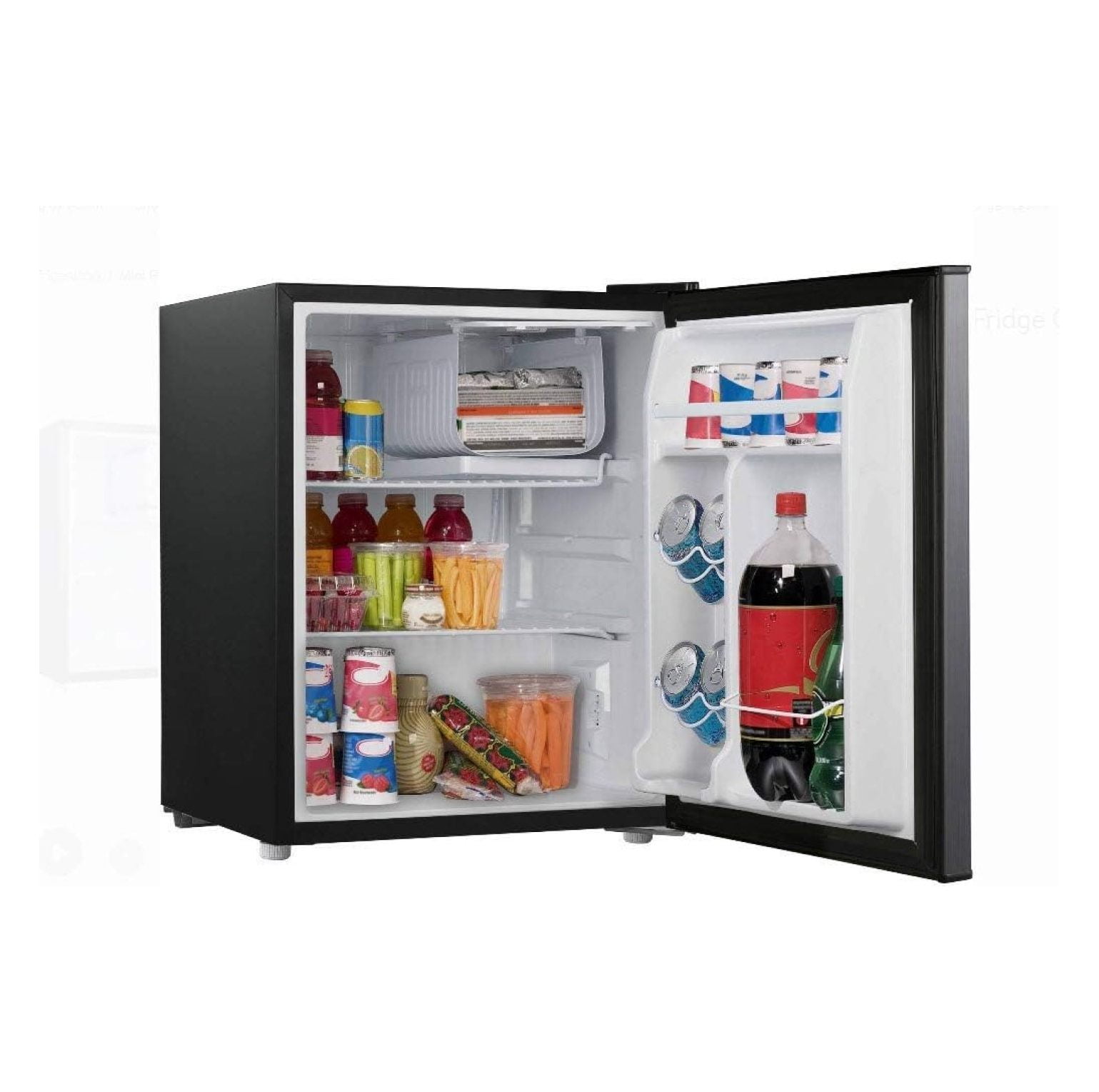 2.7 cubic foot stainless look compact dorm refrigerator