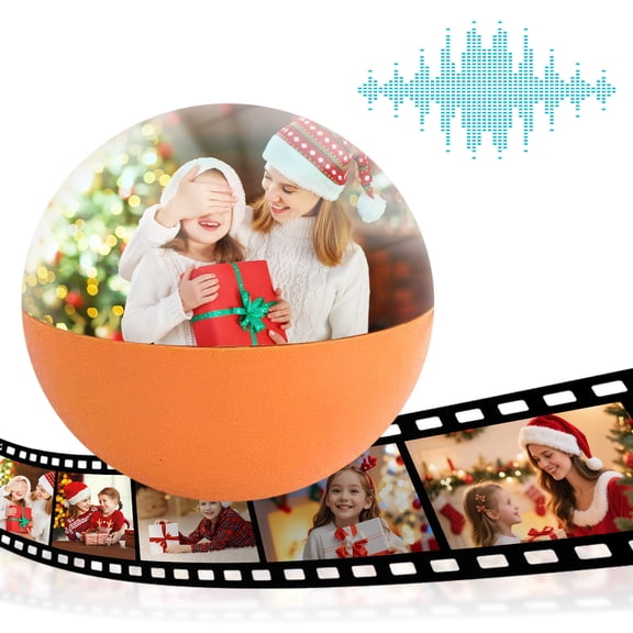 2.7 inch Crystal Ball Video Player with 4GB Memory, Uploadable Digital Photo Frame, Personalized Anniversary Birthday Gift for Couples, Friends, Family, Home Decor