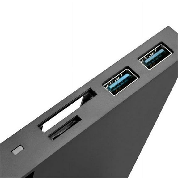 2.7 mm Slim ODD Device Bay to M.2 SATA SSD with USB 3.0 Type-A & Micro-SD Reader, Black