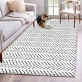 thumbnail image 1 of 2.7'x5' Area Rugs, Black Striped Indoor Outdoor Area Rug for Living Room Bedroom, Modern Abstract Art Geometric Washable Bathroom Rugs Kitchen Floor Carpet Mats Home Decor Aesthetic, 1 of 8