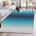 thumbnail image 1 of 2.7'x5' Area Rugs, Blue Teal Grey Ombre Indoor Outdoor Area Rug for Living Room Bedroom, Farmhouse Gradient Minimalist Washable Bathroom Rugs Kitchen Floor Carpet Mats Home Decor Aesthetic, 1 of 8