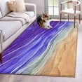 thumbnail image 1 of 2.7'x5' Area Rugs, Purple Ombre Coastal Indoor Outdoor Area Rug for Living Room Bedroom, Summer Nautical Beach Ocean Seaside Washable Bathroom Rugs Kitchen Floor Carpet Mats Home Decor Aesthetic, 1 of 8