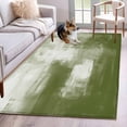 thumbnail image 1 of 2.7'x5' Area Rugs, Sage Green Indoor Outdoor Area Rug for Living Room Bedroom, Modern White Oil Painting Art Abstract Washable Bathroom Rugs Kitchen Floor Carpet Mats Home Decor Aesthetic, 1 of 8