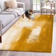 thumbnail image 1 of 2.7'x5' Area Rugs, Yellow Indoor Outdoor Area Rug for Living Room Bedroom, Modern White Oil Painting Art Abstract Washable Bathroom Rugs Kitchen Floor Carpet Mats Home Decor Aesthetic, 1 of 8