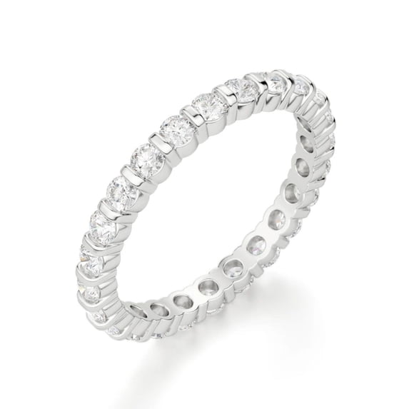2.70 CTW Round Brilliant Cut Eternity Wedding Ring 925 Silver