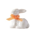 thumbnail image 1 of 2.72in Easter Bunny Tabletop Decoration Resin Rabbit Figurine with Bow for Home Display, Easter Decorations for Home Spring Shelf Centerpiece Decor, 1 of 8
